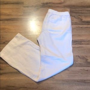 Joe fresh white linen pants